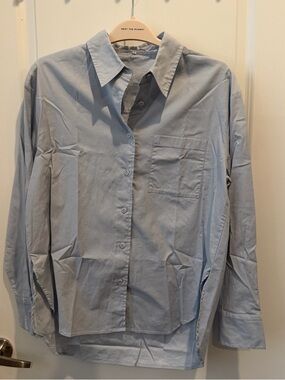 Reformation Light Blue Button-Down Shirt